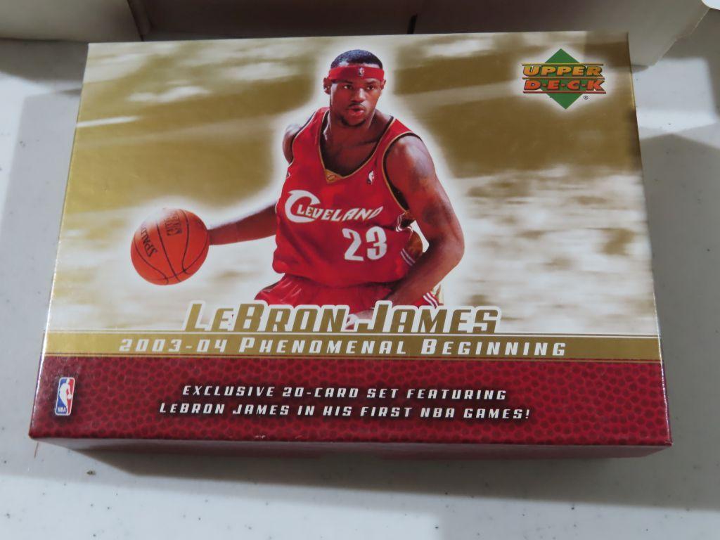 Lot of two LeBron James Upper Deck basketball card sets