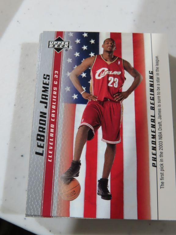 Lot of two LeBron James Upper Deck basketball card sets
