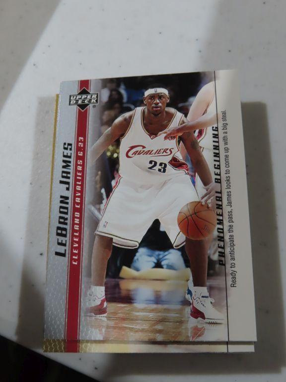 Lot of two LeBron James Upper Deck basketball card sets