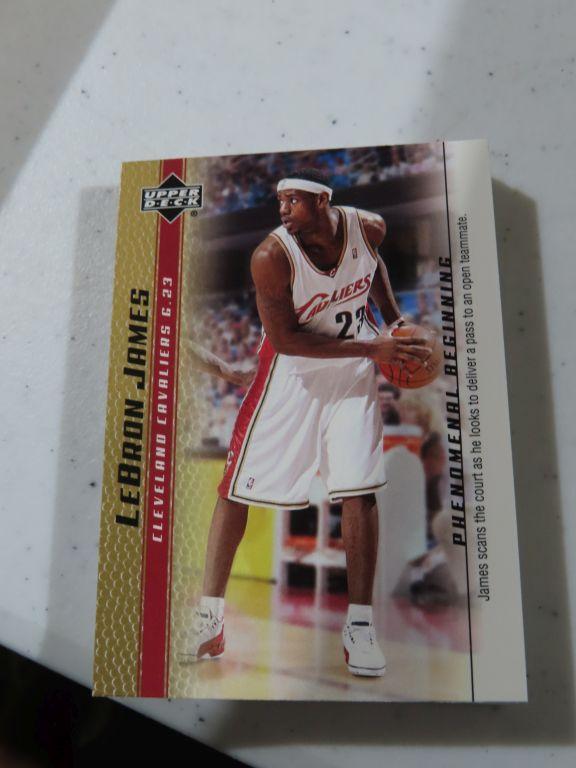 Lot of two LeBron James Upper Deck basketball card sets