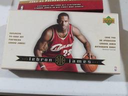 Lot of two LeBron James Upper Deck basketball card sets