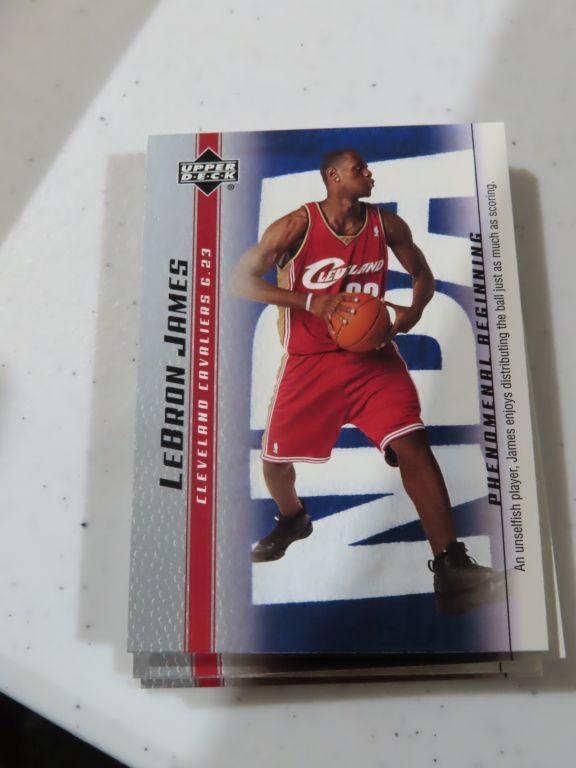 Lot of two LeBron James Upper Deck basketball card sets