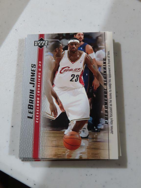 Lot of two LeBron James Upper Deck basketball card sets