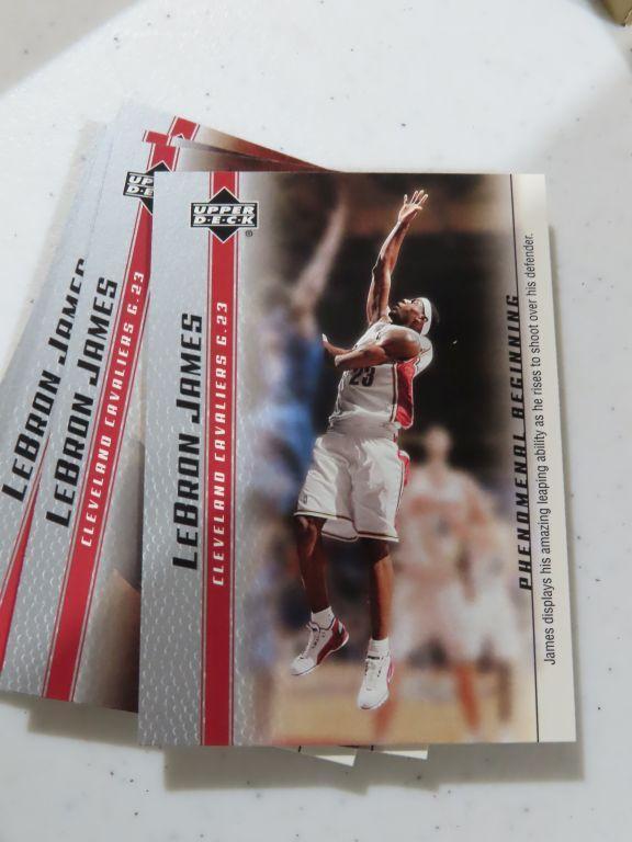 Lot of two LeBron James Upper Deck basketball card sets