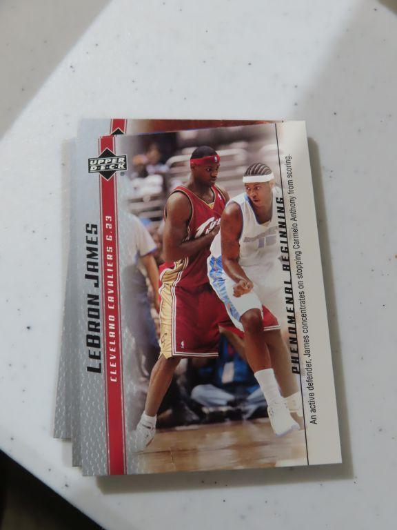 Lot of two LeBron James Upper Deck basketball card sets