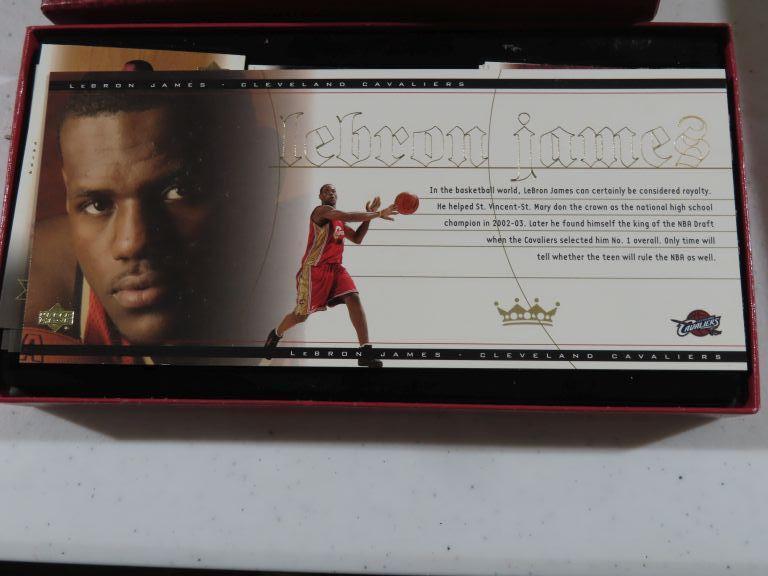 Lot of two LeBron James Upper Deck basketball card sets