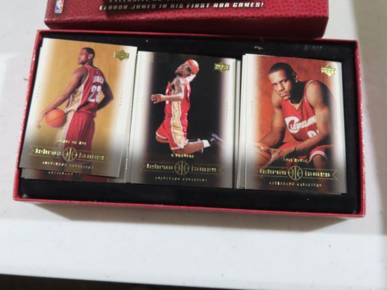 Lot of two LeBron James Upper Deck basketball card sets