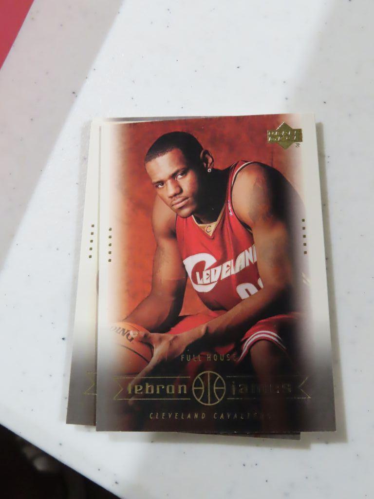 Lot of two LeBron James Upper Deck basketball card sets
