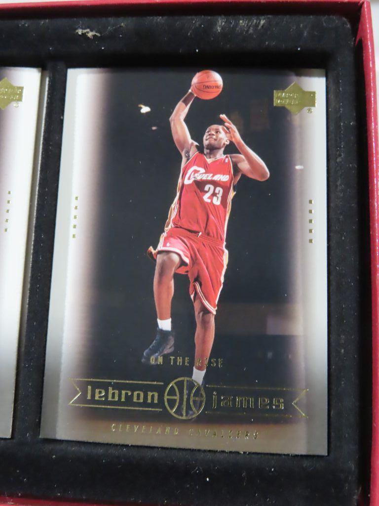 Lot of two LeBron James Upper Deck basketball card sets