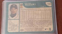 2001 Topps Chrome rookie Ichiro Suzuki number T266 refractor baseball card