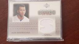 2002 Upper Deck honor roll Stitch of nine Alex Rodriguez card
