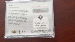 2002 Upper Deck honor roll Stitch of nine Alex Rodriguez card