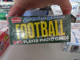 1990 Fleer Premier Edition football player photo card set, unopened, factory sealed