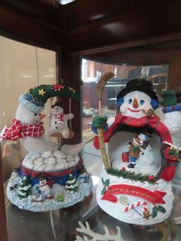 Snowman music boxes