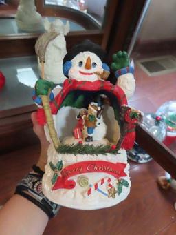 Snowman music boxes