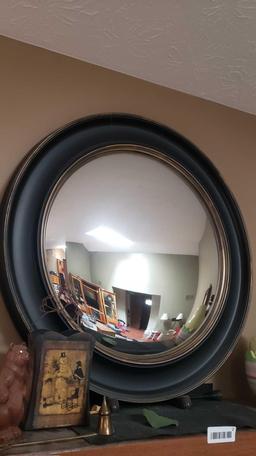 Round wall mirror