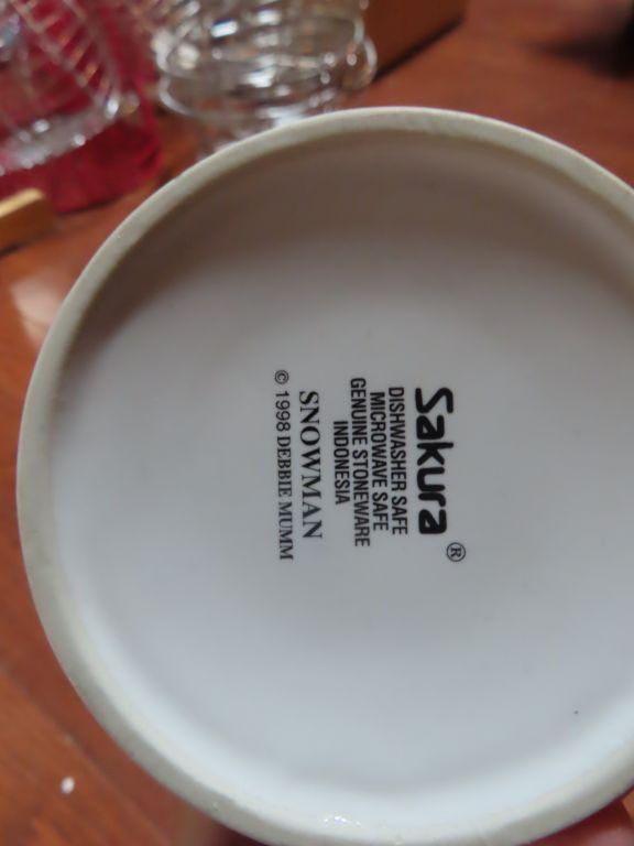 Sakura Christmas stoneware