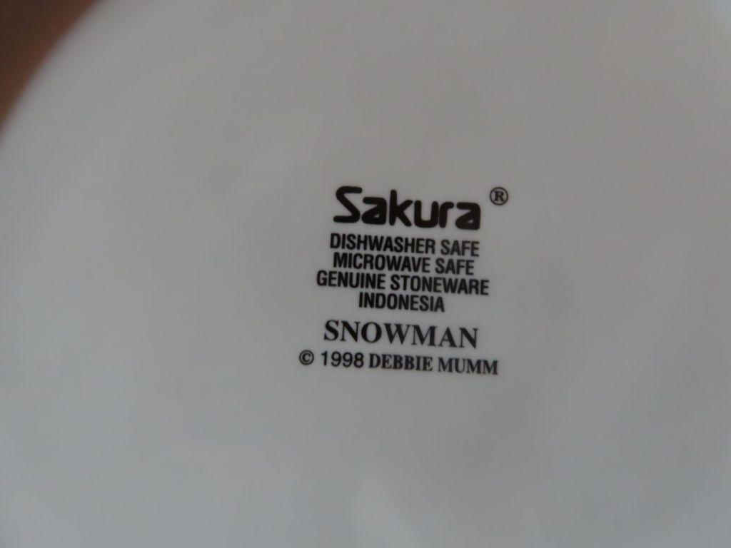Sakura Christmas stoneware
