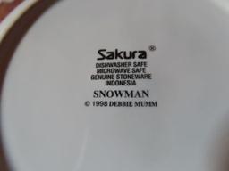 Sakura Christmas stoneware