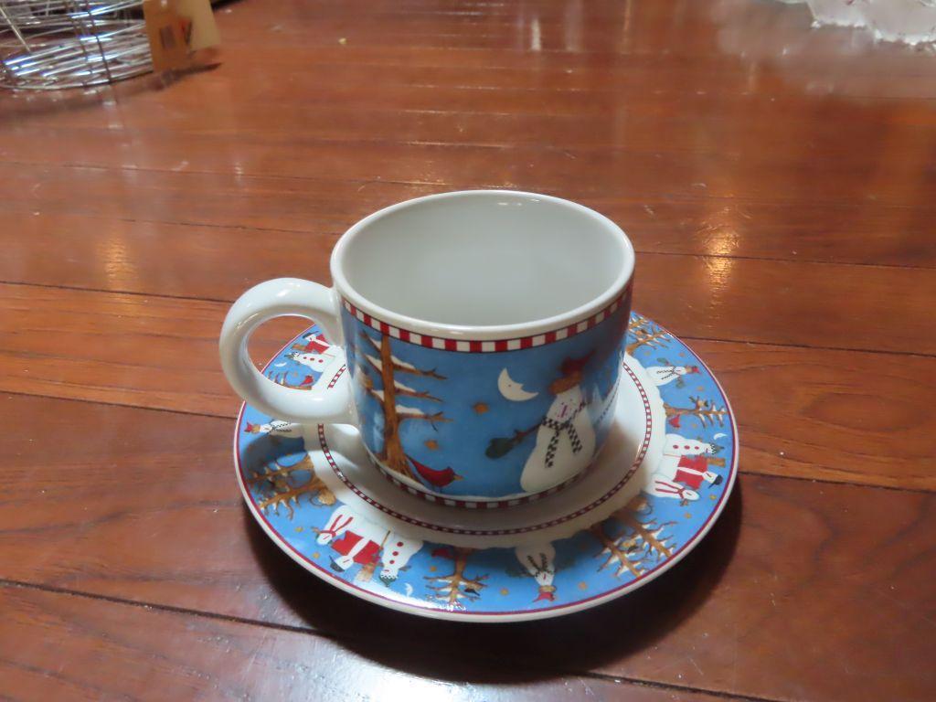 Sakura Christmas stoneware