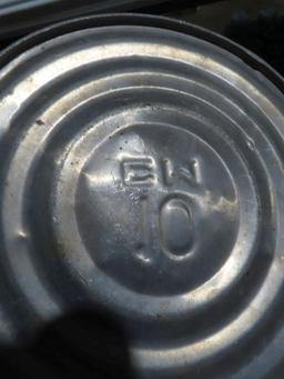 Lot of three metal buckets
