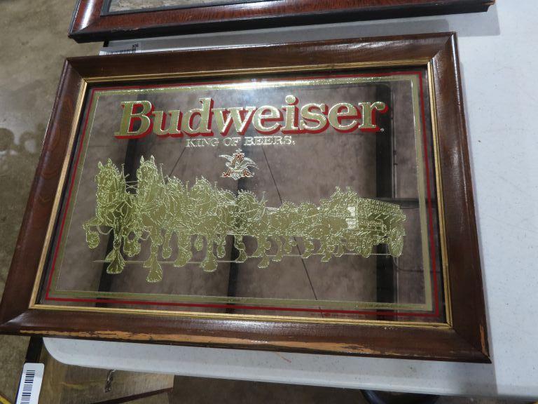 Vintage Budweiser mirror