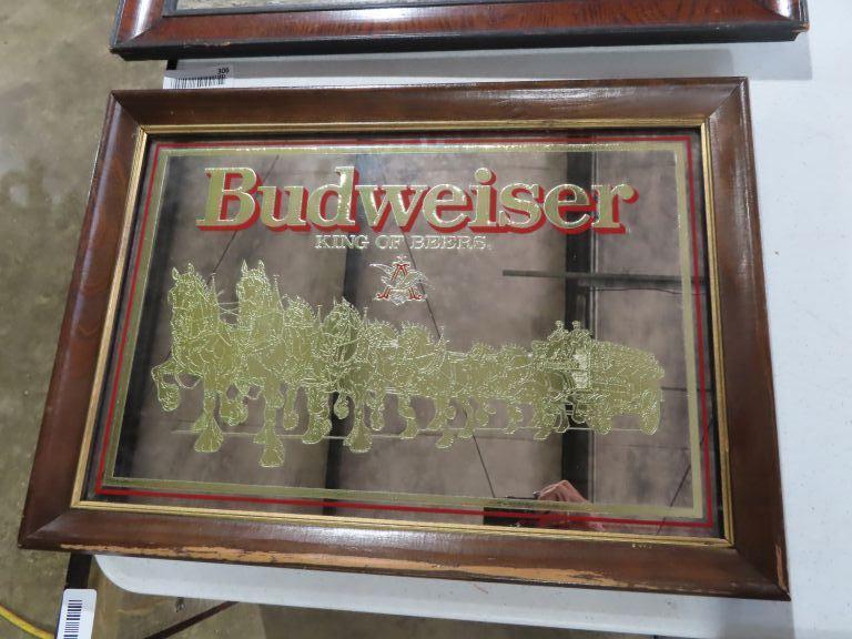 Vintage Budweiser mirror