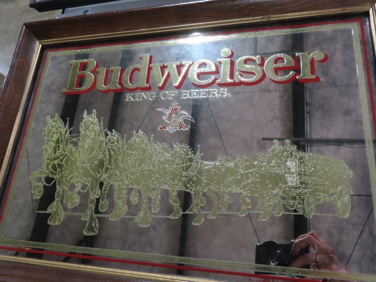 Vintage Budweiser mirror