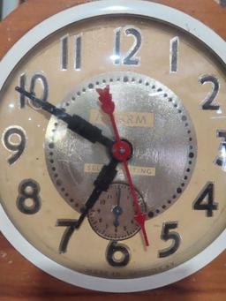 Antique alarm clock made in Brooklyn, New York