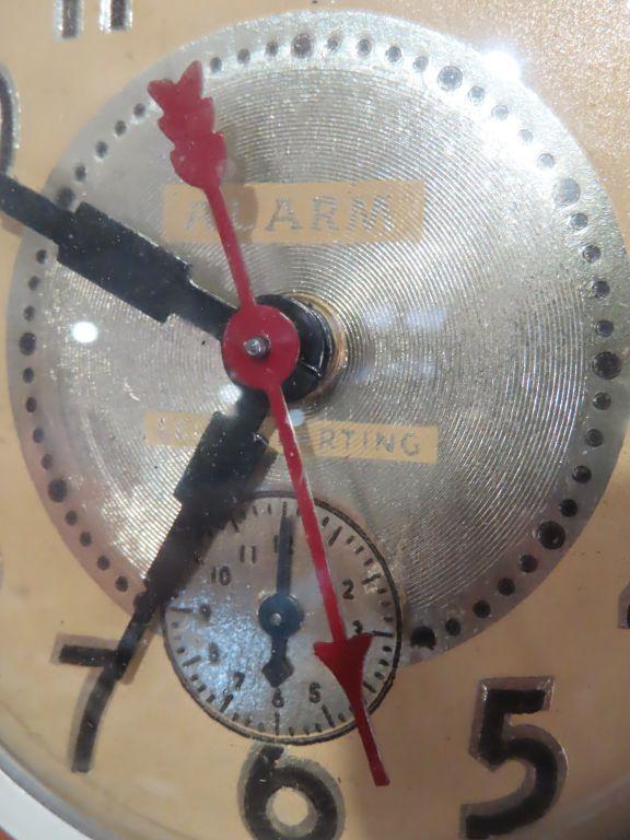 Antique alarm clock made in Brooklyn, New York