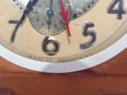Antique alarm clock made in Brooklyn, New York