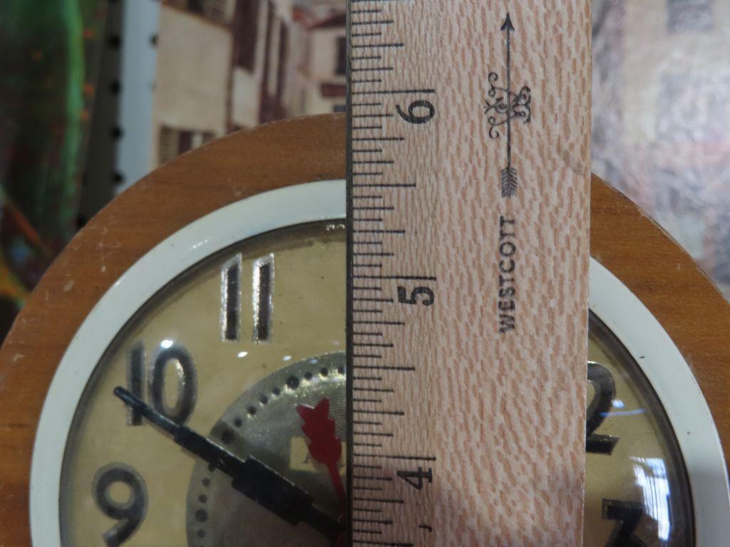 Antique alarm clock made in Brooklyn, New York