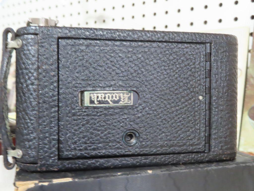Antique Kodak camera with box and booklet