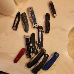 Lot of 12 assorted pocket knives