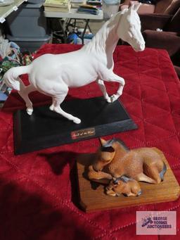 Spirit of the Wind horse figurine and other ceramic horse