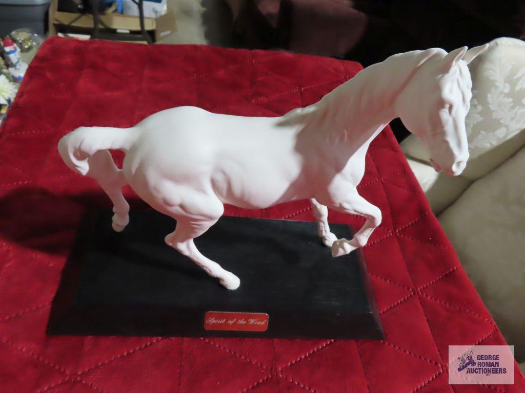 Spirit of the Wind horse figurine and other ceramic horse