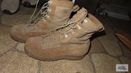 military boots, men's size 9