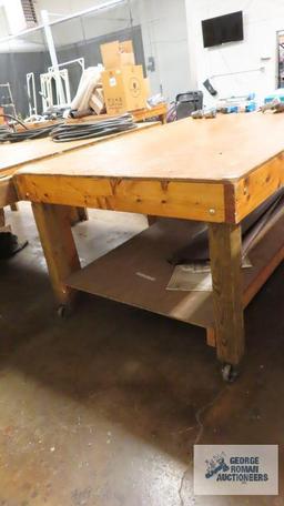 Roll about 4 ft x 8 ft shop table