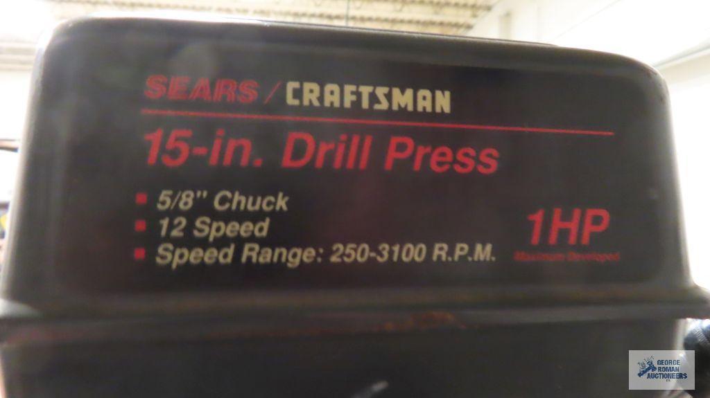Craftsman 15 inch drill press. Chuck slips
