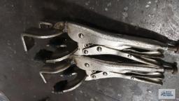 two welding clamps
