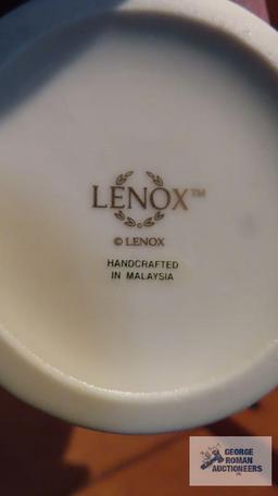 Lenox vase and tealight candle holder