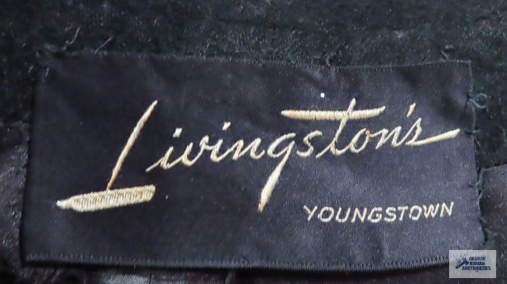 Livingston's of Youngstown lady's vintage wool jacket hand tailored by Dumas of California
