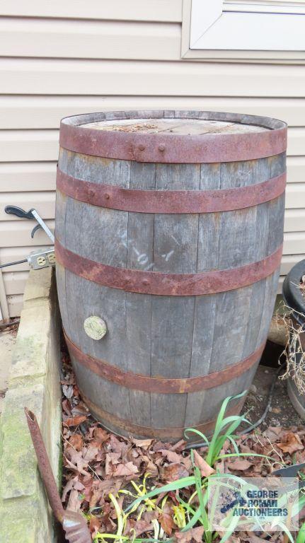 Antique wooden barrel