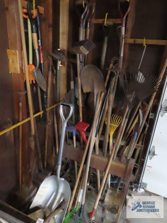 Large lot of outdoor yard and garden tools