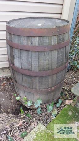 Antique wooden barrel