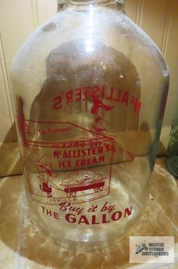 McAlister's ice cream gallon jar