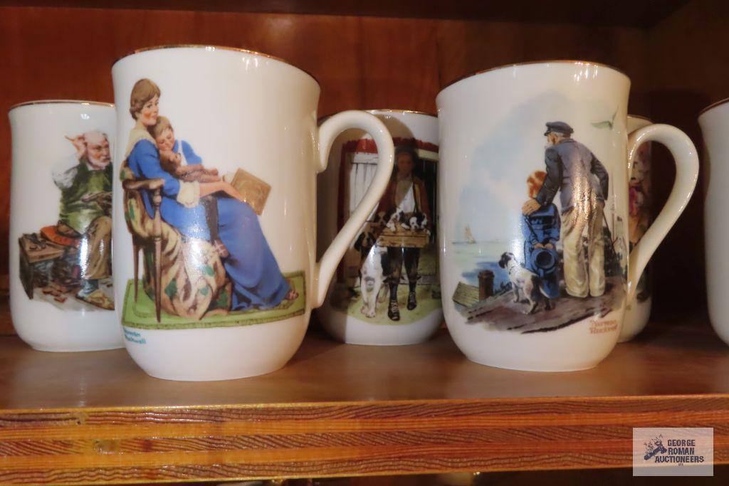 Norman Rockwell mugs