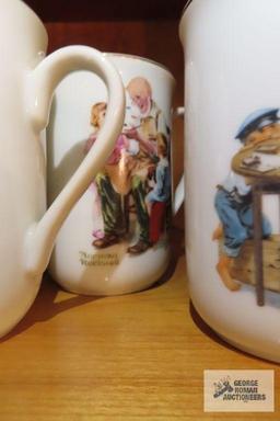 Norman Rockwell mugs