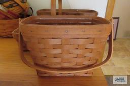 Three Longaberger baskets