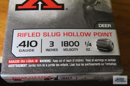 410 gauge rifled slug hollow point deer shells, NO Shipping!!